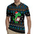 Funny Santa Riding Dinosaur Christmas Rugby Jersey Gingerbread Snowflake Pattern - Wonder Print Shop