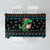 Funny Santa Riding Dinosaur Christmas Tablecloth Gingerbread Snowflake Pattern - Wonder Print Shop