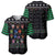 Christmas Colorful Dog Pawprint Baseball Jersey Black Snowflake Pattern Design - Wonder Print Shop