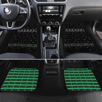 Christmas Colorful Dog Pawprint Car Mats Black Snowflake Pattern Design - Wonder Print Shop