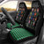 Christmas Colorful Dog Pawprint Car Seat Cover Black Snowflake Pattern Design - Wonder Print Shop
