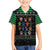 Christmas Colorful Dog Pawprint Kid Hawaiian Shirt Black Snowflake Pattern Design - Wonder Print Shop