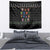 Christmas Colorful Dog Pawprint Tapestry Black Snowflake Pattern Design - Wonder Print Shop