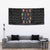 Christmas Colorful Dog Pawprint Tapestry Black Snowflake Pattern Design - Wonder Print Shop