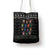 Christmas Colorful Dog Pawprint Tote Bag Black Snowflake Pattern Design - Wonder Print Shop