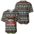 Black Cats in Stockings Baseball Jersey with Meowy Christmas Quote on Festive Pattern Design - Wonder Print Shop