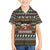 Black Cats in Stockings Kid Hawaiian Shirt with Meowy Christmas Quote on Festive Pattern Design - Wonder Print Shop
