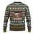 Black Cats in Stockings Ugly Christmas Sweater with Meowy Christmas Quote on Festive Pattern Design - Wonder Print Shop