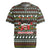 Black Cats in Stockings Rugby Jersey with Meowy Christmas Quote on Festive Pattern Design - Wonder Print Shop