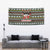 Black Cats in Stockings Tapestry with Meowy Christmas Quote on Festive Pattern Design - Wonder Print Shop