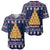 Meowy Catmas Baseball Jersey with Orange Cats Christmas Tree and Snowflake Pattern Design - Wonder Print Shop
