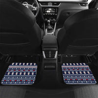Meowy Catmas Car Mats with Orange Cats Christmas Tree and Snowflake Pattern Design - Wonder Print Shop