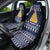 Meowy Catmas Car Seat Cover with Orange Cats Christmas Tree and Snowflake Pattern Design - Wonder Print Shop