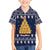 Meowy Catmas Kid Hawaiian Shirt with Orange Cats Christmas Tree and Snowflake Pattern Design - Wonder Print Shop