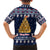 Meowy Catmas Kid Hawaiian Shirt with Orange Cats Christmas Tree and Snowflake Pattern Design - Wonder Print Shop