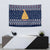 Meowy Catmas Tapestry with Orange Cats Christmas Tree and Snowflake Pattern Design - Wonder Print Shop