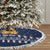 Meowy Catmas Tree Skirt with Orange Cats Christmas Tree and Snowflake Pattern Design - Wonder Print Shop