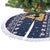 Meowy Catmas Tree Skirt with Orange Cats Christmas Tree and Snowflake Pattern Design - Wonder Print Shop