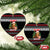 Meowy Catmas Ceramic Ornament with Tabby Cat Santa Hat and Christmas Tree Gift Pattern Design - Wonder Print Shop