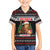 Meowy Catmas Kid Hawaiian Shirt with Tabby Cat Santa Hat and Christmas Tree Gift Pattern Design - Wonder Print Shop
