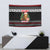 Meowy Catmas Tapestry with Tabby Cat Santa Hat and Christmas Tree Gift Pattern Design - Wonder Print Shop
