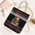 Meowy Catmas Tote Bag with Tabby Cat Santa Hat and Christmas Tree Gift Pattern Design - Wonder Print Shop