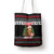 Meowy Catmas Tote Bag with Tabby Cat Santa Hat and Christmas Tree Gift Pattern Design - Wonder Print Shop