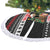 Meowy Catmas Tree Skirt with Tabby Cat Santa Hat and Christmas Tree Gift Pattern Design - Wonder Print Shop