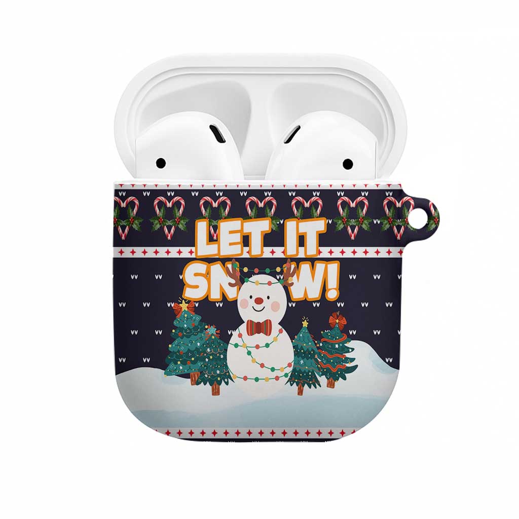 Let It Snow Christmas AirPods Case Funny Xmas Holiday Patterns - Wonder Print Shop