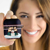 Let It Snow Christmas AirPods Case Funny Xmas Holiday Patterns - Wonder Print Shop