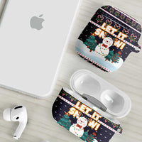 Let It Snow Christmas AirPods Case Funny Xmas Holiday Patterns - Wonder Print Shop