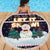 Let It Snow Christmas Beach Blanket Funny Xmas Holiday Patterns - Wonder Print Shop