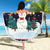 Let It Snow Christmas Beach Blanket Funny Xmas Holiday Patterns - Wonder Print Shop