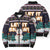 Let It Snow Christmas Bomber Puffer Jacket Funny Xmas Holiday Patterns - Wonder Print Shop