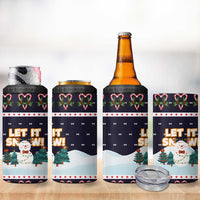 Let It Snow Christmas 4 in 1 Can Cooler Tumbler Funny Xmas Holiday Patterns - Wonder Print Shop