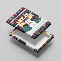 Let It Snow Christmas Canvas Wall Art Funny Xmas Holiday Patterns - Wonder Print Shop