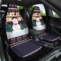Let It Snow Christmas Car Seat Cover Funny Xmas Holiday Patterns - Wonder Print Shop