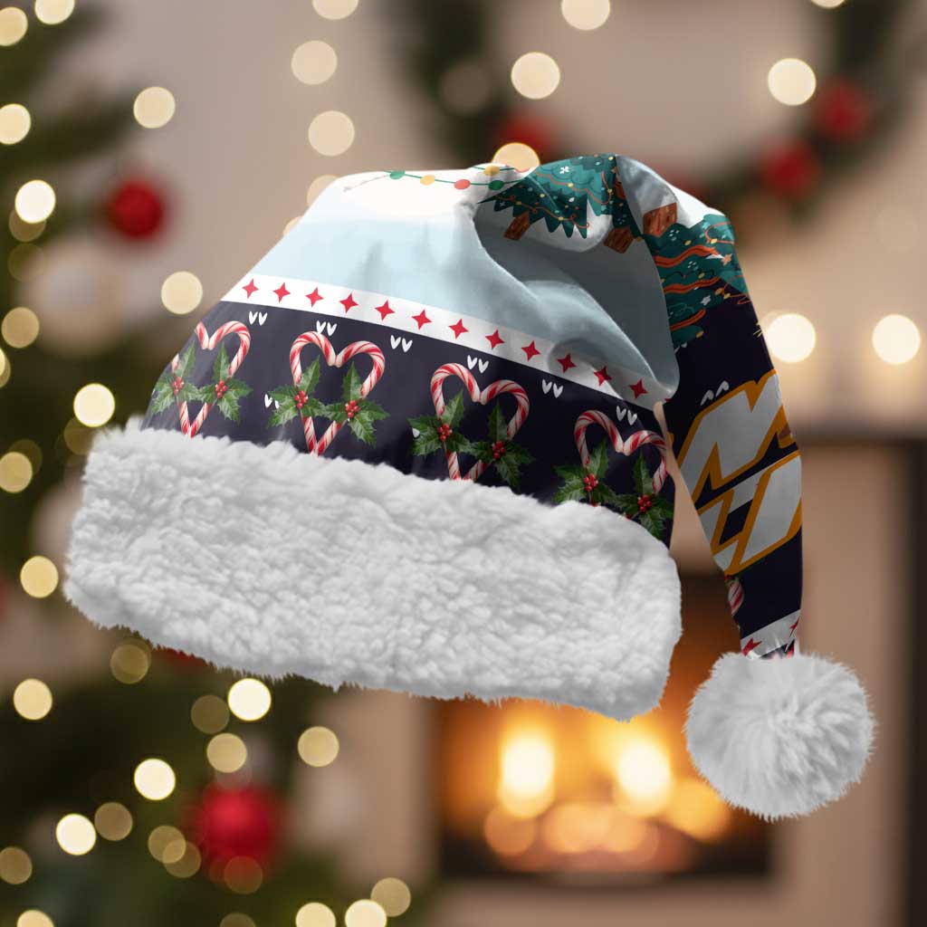 Let It Snow Christmas Santa Hat Funny Xmas Holiday Patterns - Wonder Print Shop