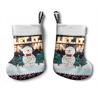 Let It Snow Christmas Stocking Funny Xmas Holiday Patterns - Wonder Print Shop