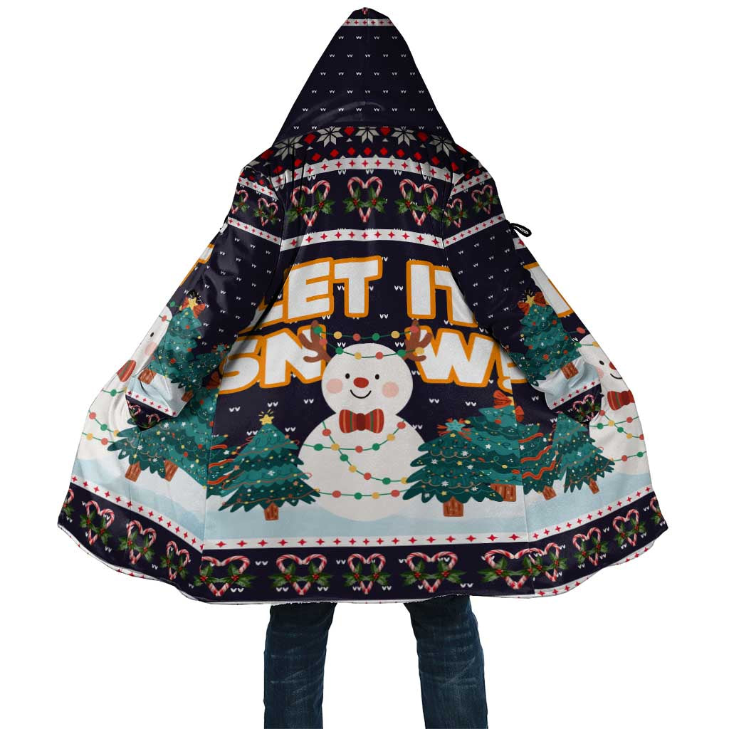 Let It Snow Christmas Cloak Funny Xmas Holiday Patterns - Wonder Print Shop