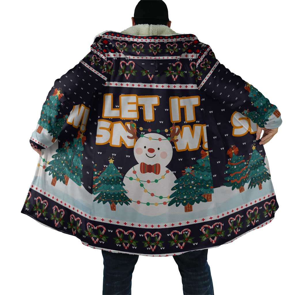 Let It Snow Christmas Cloak Funny Xmas Holiday Patterns - Wonder Print Shop