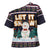 Let It Snow Christmas Cross Shoulder Shirt Funny Xmas Holiday Patterns - Wonder Print Shop