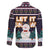 Let It Snow Christmas Family Matching Off The Shoulder Long Sleeve Dress and Hawaiian Shirt Funny Xmas Holiday Patterns - Wonder Print Shop