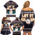 Let It Snow Christmas Family Matching Off Shoulder Short Dress and Hawaiian Shirt Funny Xmas Holiday Patterns - Wonder Print Shop