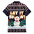 Let It Snow Christmas Family Matching Tank Maxi Dress and Hawaiian Shirt Funny Xmas Holiday Patterns - Wonder Print Shop