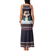 Let It Snow Christmas Family Matching Tank Maxi Dress and Hawaiian Shirt Funny Xmas Holiday Patterns - Wonder Print Shop