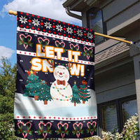 Let It Snow Christmas Garden Flag Funny Xmas Holiday Patterns - Wonder Print Shop