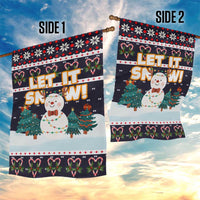 Let It Snow Christmas Garden Flag Funny Xmas Holiday Patterns - Wonder Print Shop