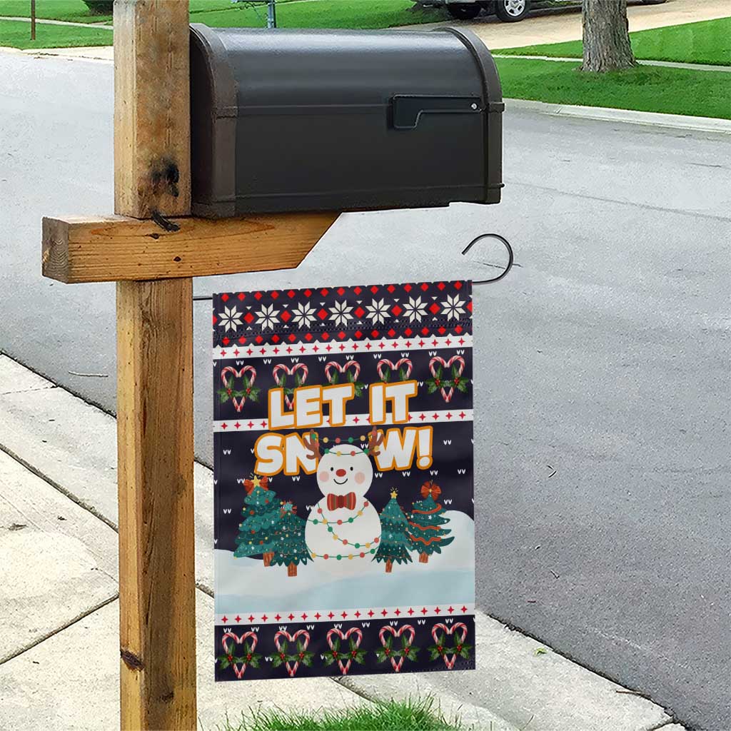 Let It Snow Christmas Garden Flag Funny Xmas Holiday Patterns - Wonder Print Shop
