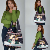 Let It Snow Christmas Grocery Bag Funny Xmas Holiday Patterns - Wonder Print Shop